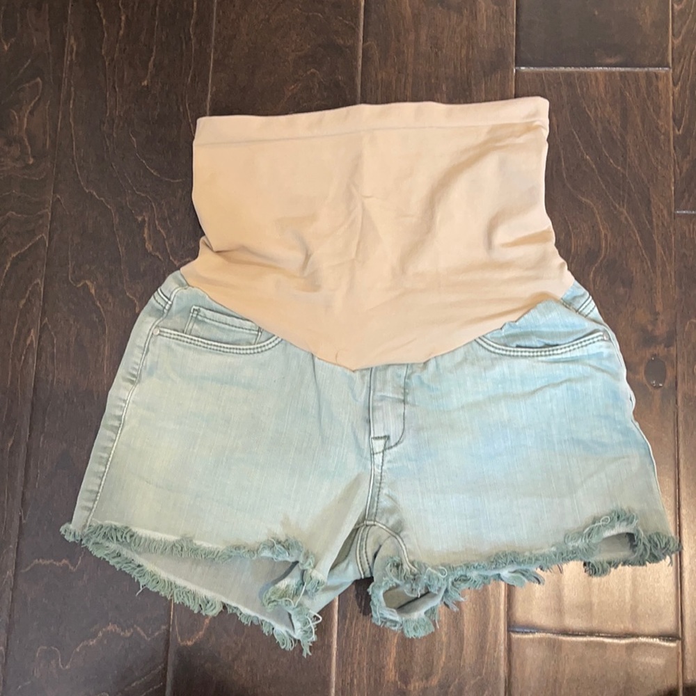 Mint green Maternity shorts size 25